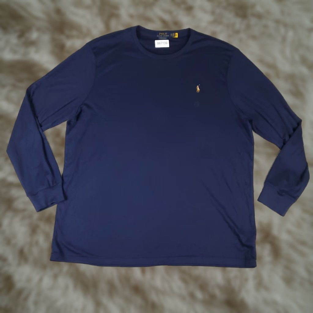 Polo Ralph Lauren Polo Ralph Lauren T Shirt Mens 2XL Blue Custom Slim Fit Pony Casual Long Sleeve Shirt Mens 2XL Blue Pony Logo Classic Modern American Size US XXL / EU 58 / 5 - 1 Thumbnail