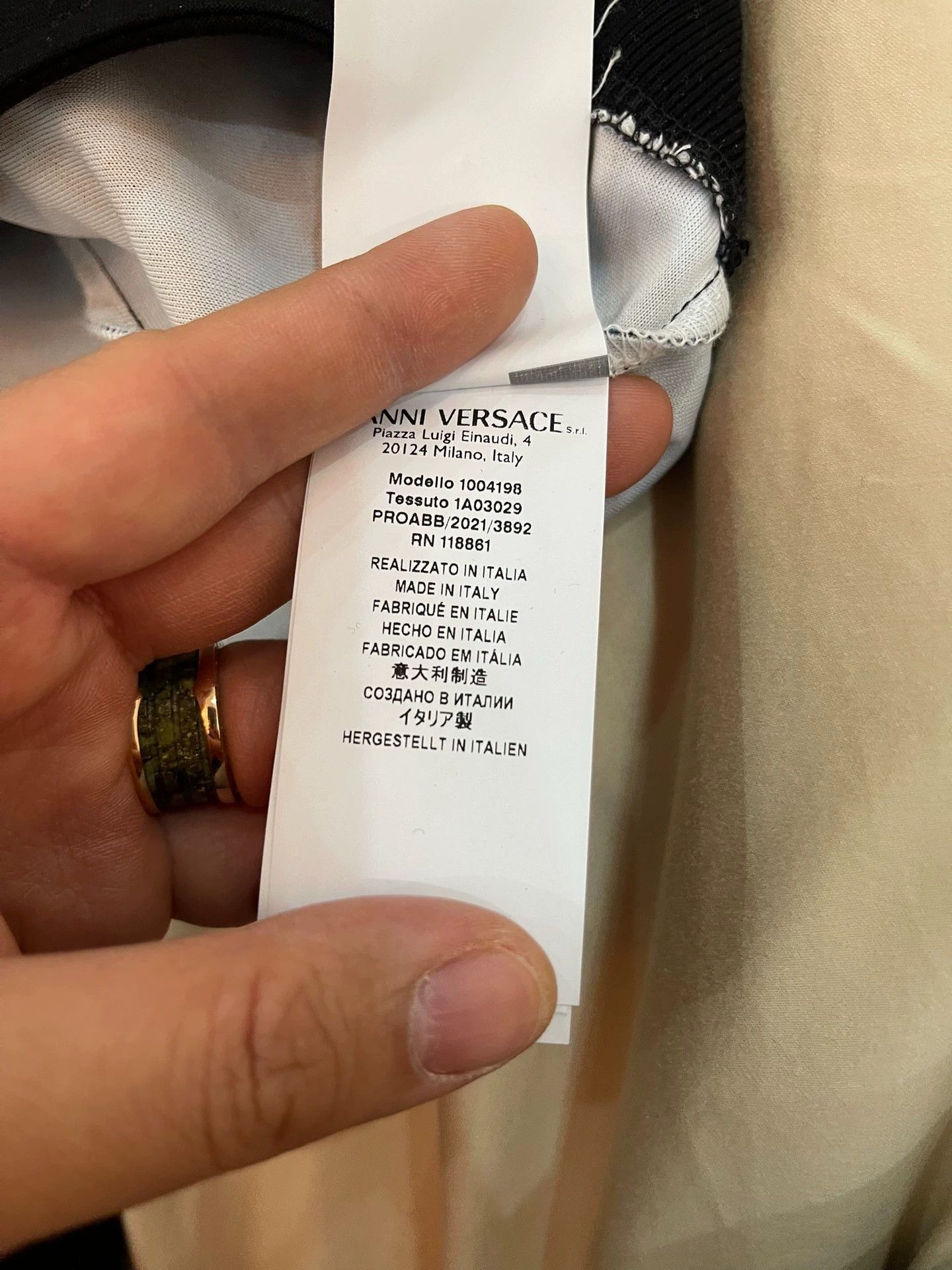 Versace Versace Full Logo Black & Blue Casual Jacket L Size US L / EU 52-54 / 3 - 6 Thumbnail