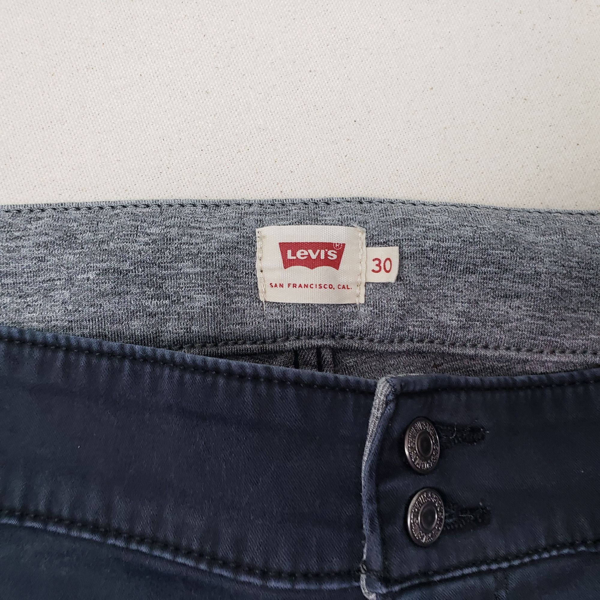 Levi's Levi's Women's Straight Leg Stretch Blue Denim Pants Size 30" / US 8 / IT 44 - 4 Thumbnail