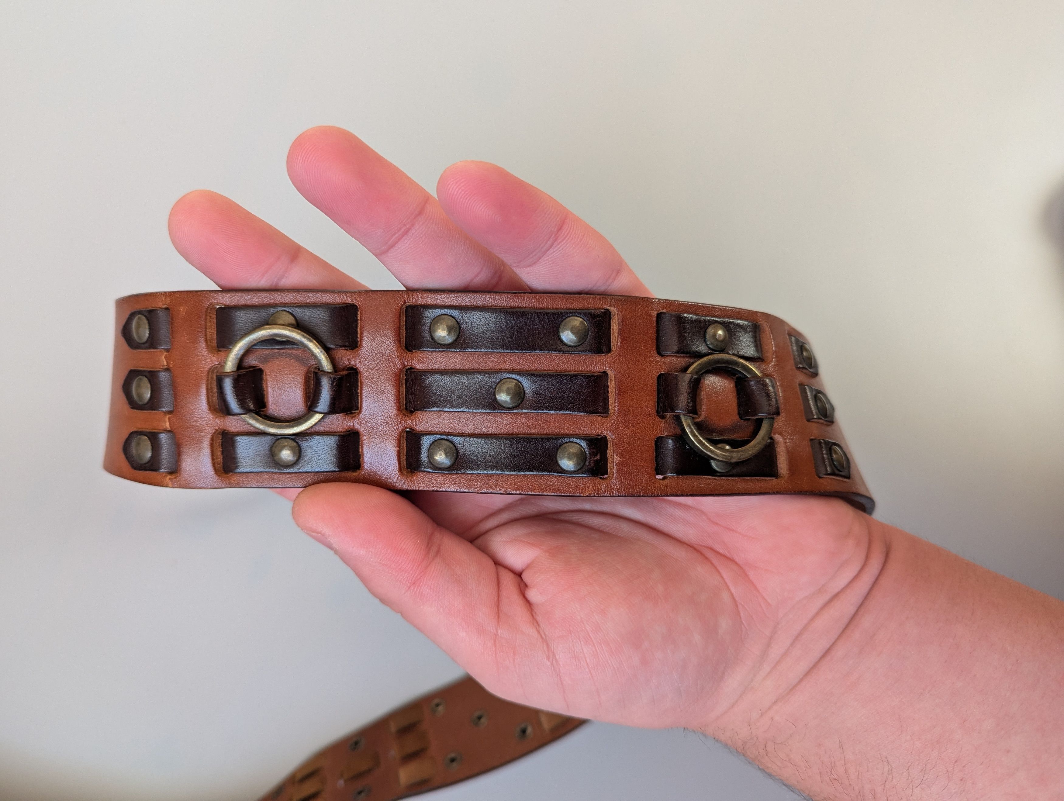 Dolce & Gabbana × Vintage Dolce Gabbana Vintage Leather Belt With Metal Size 85cm Size 32 - 4 Thumbnail