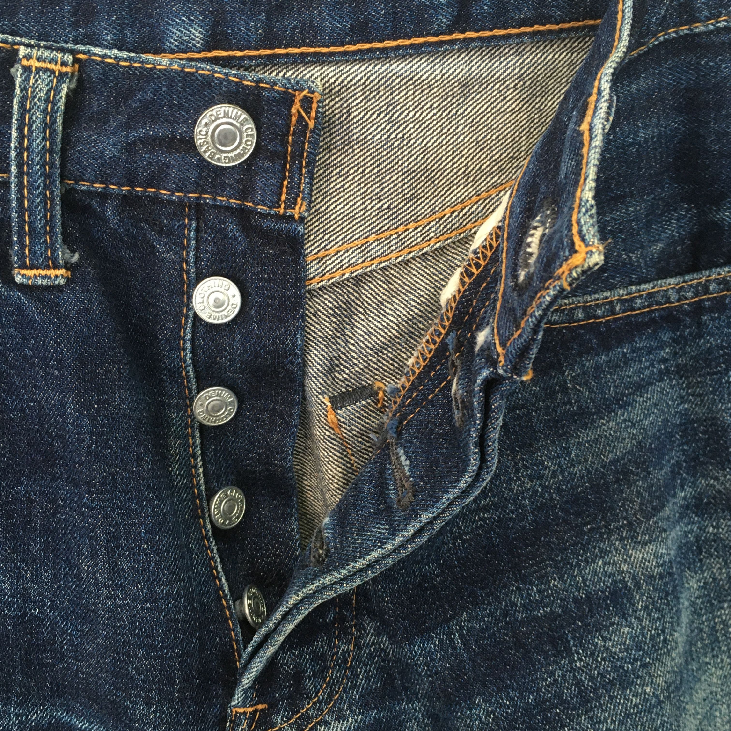 Denime Size 28x30 Vintage 90s Denime Big E Japan Denim S1450 Size US 28 / EU 44 - 7 Thumbnail
