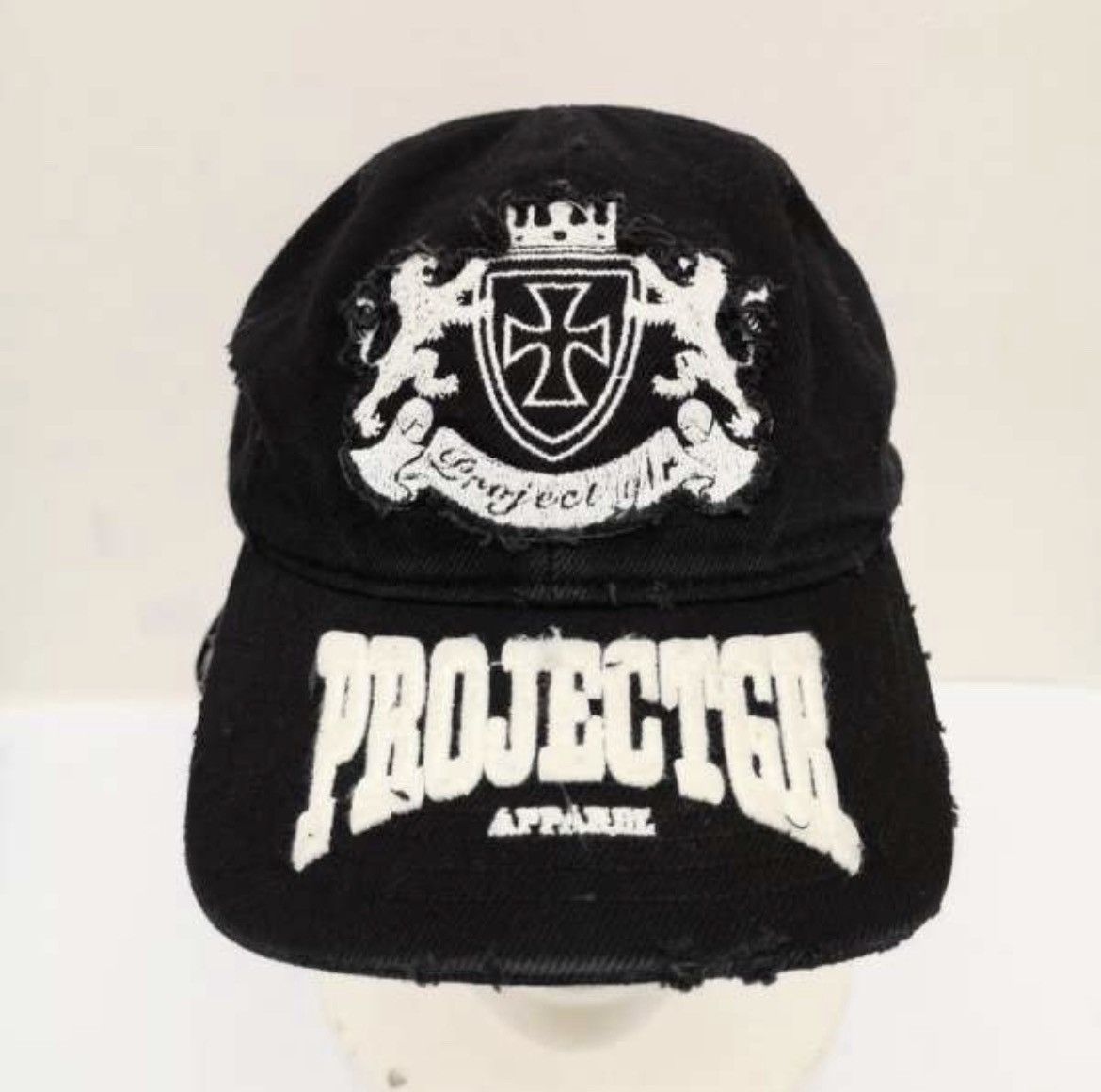 PROJECT G/R BANDANA LAYERED CAP - BLACK hat | Grailed