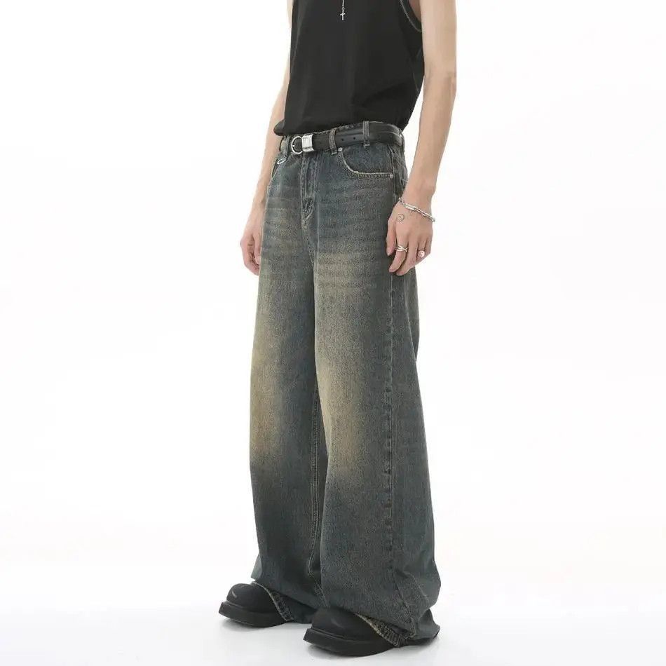 Japanese Brand Retro loose wide leg jeans Size US 32 / EU 48 - 4 Thumbnail