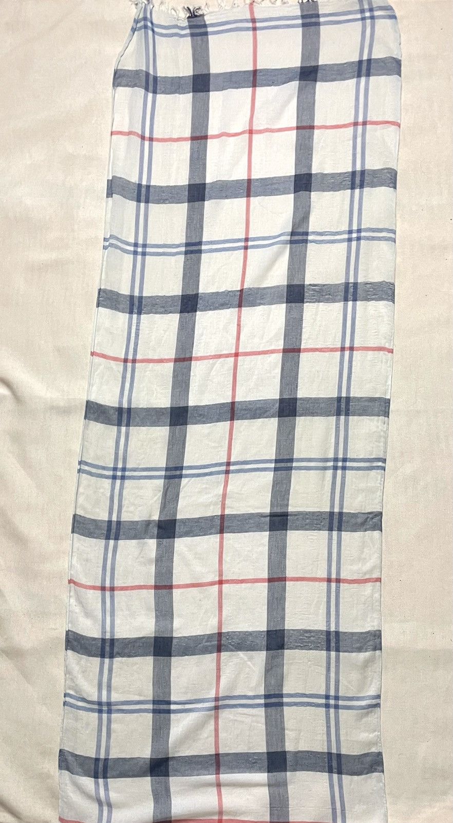 Barbour Barbour white tartan cotton scarf Size ONE SIZE - 5 Thumbnail