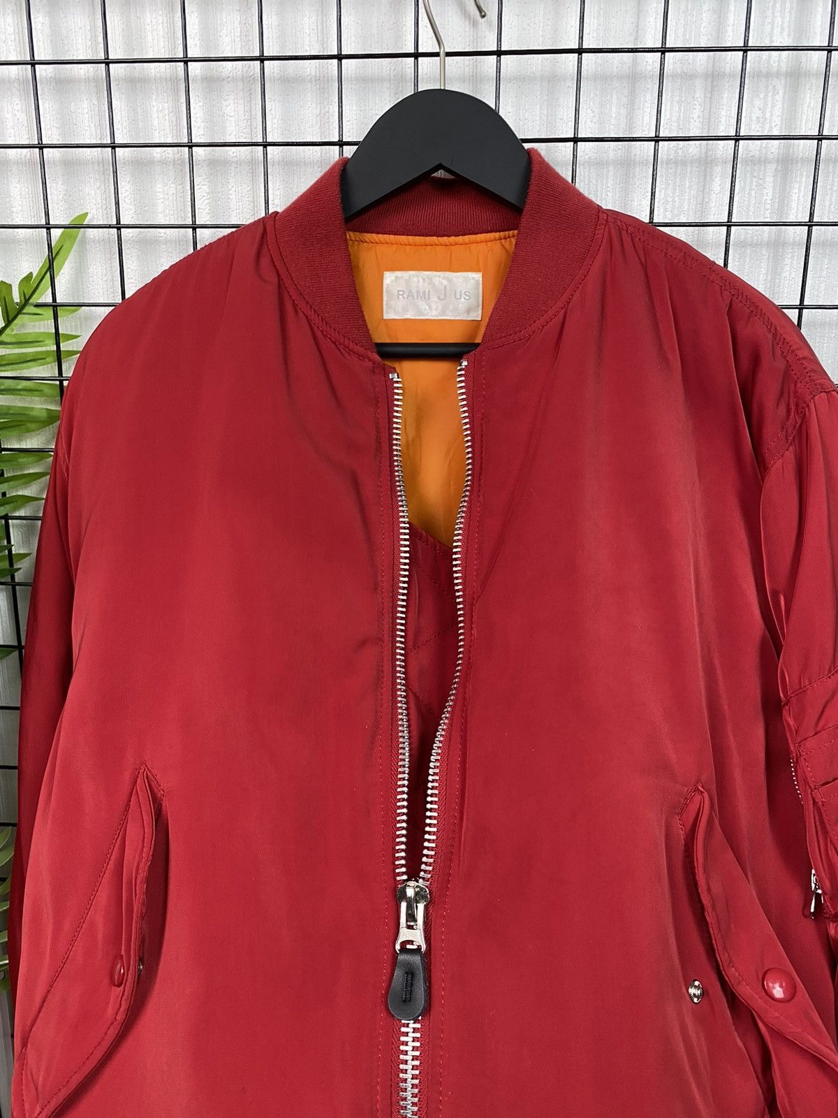 Vintage MA-1 Bomber Jacket Free size Men Red Military style Size US L / EU 52-54 / 3 - 10 Thumbnail