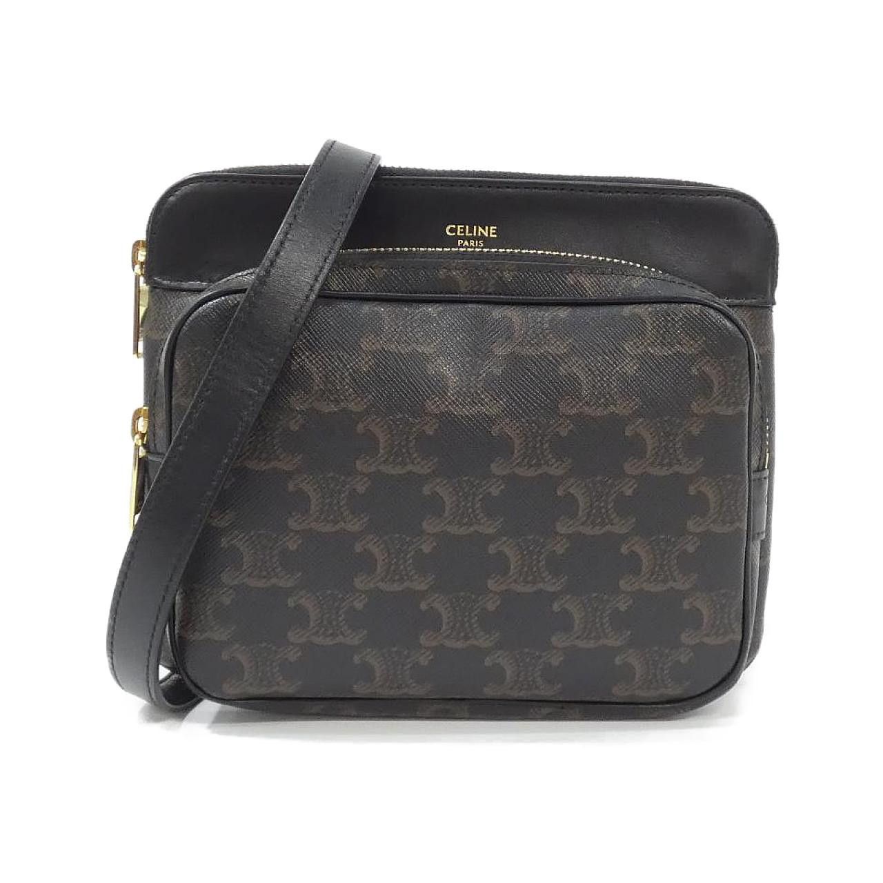 Celine Celine Celine Triomphe Canvas Shoulder Bag Textile Shoulder Bag 194282CAA DUTY FREE for USA Size ONE SIZE - 1 Thumbnail