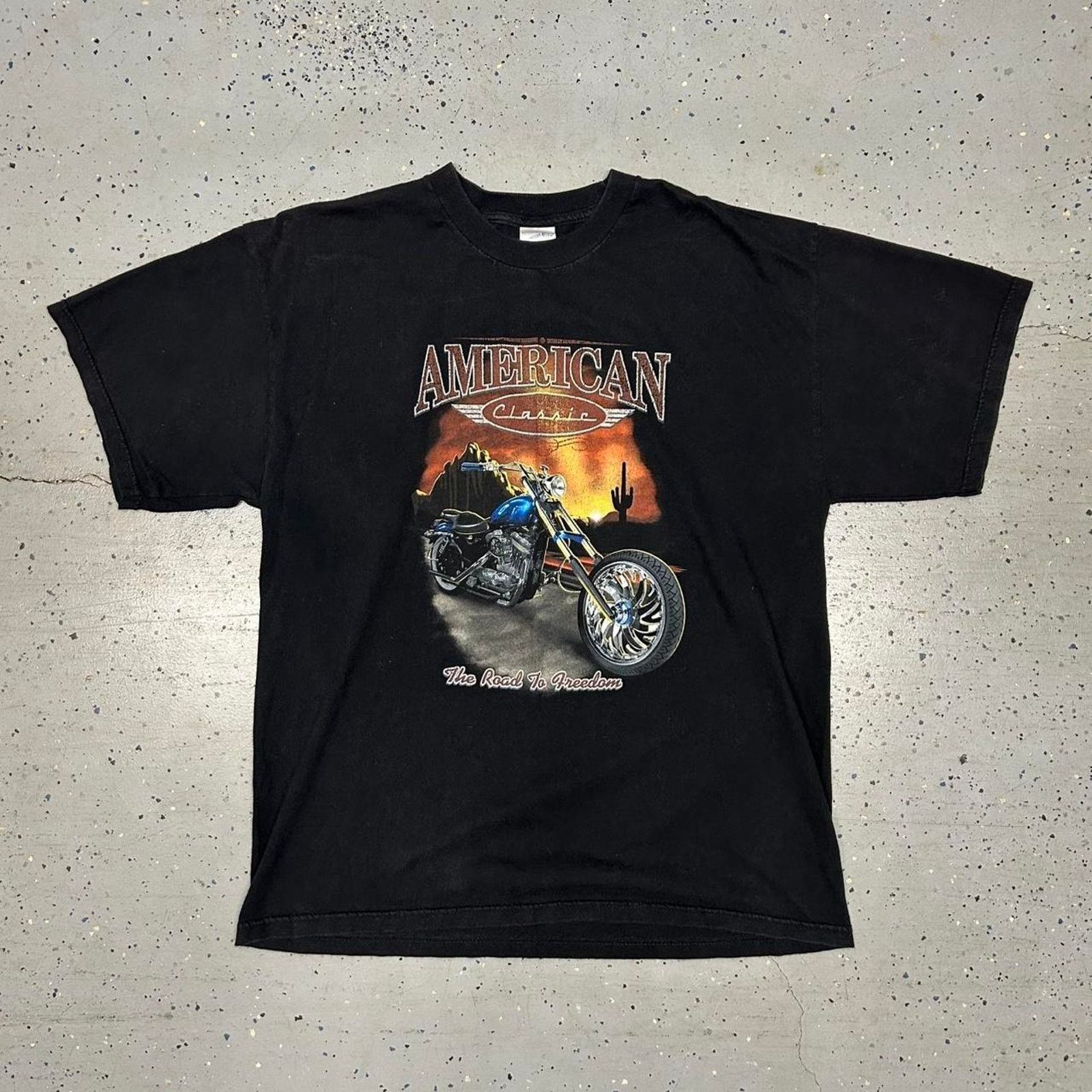 Other Black vintage/y2k biker American classic tee Size US XL / EU 56 / 4 - 1 Thumbnail