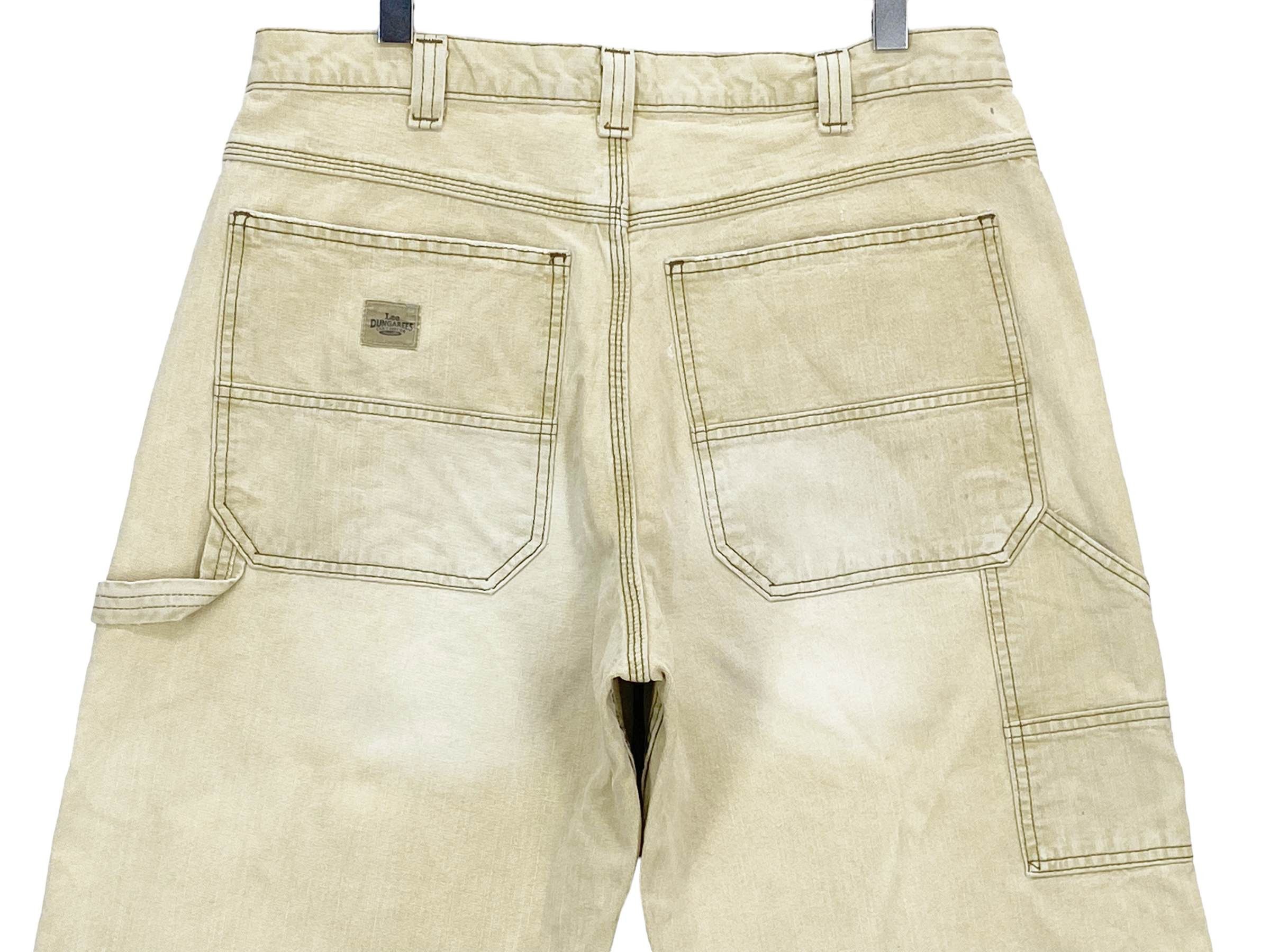 Japanese Brand Vintage Lee Carpenter Light Wash Denim Jeans Size US 35 - 2 Thumbnail