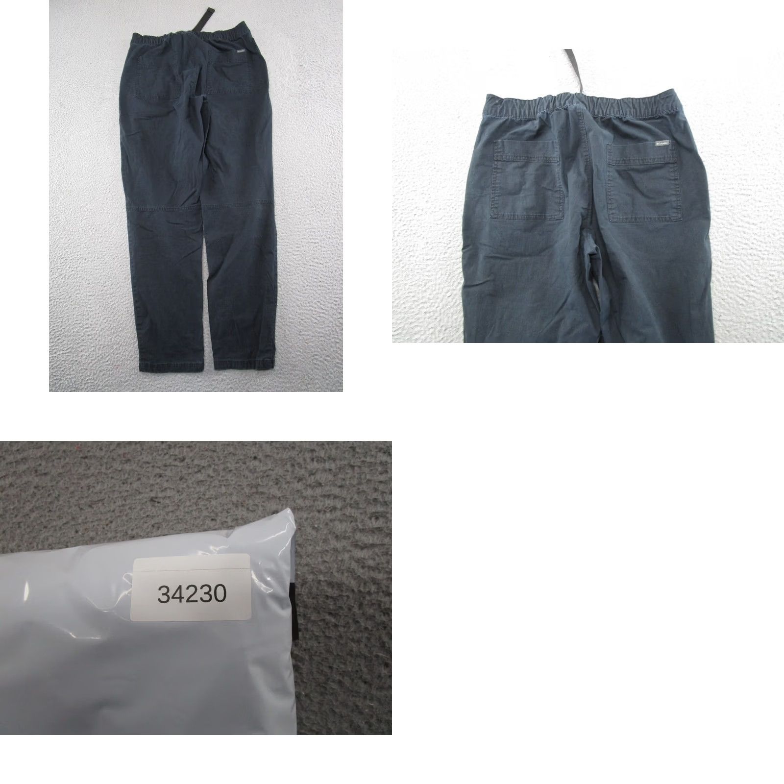 Vintage Columbia Women's Pants Belted Elastic Waist Ripstop Outdoor Tapered Size 14 Black Size 36" / US 14 / IT 50 - 9 Thumbnail