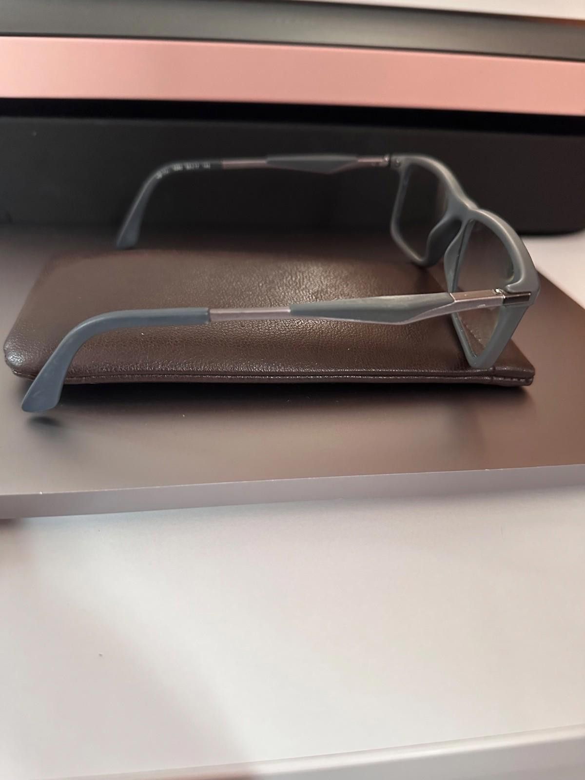 RayBan Ray Ban RB7029 5260 Mens Matte Grey/Blue Rectangle Eyeglasse Size ONE SIZE - 2 Thumbnail