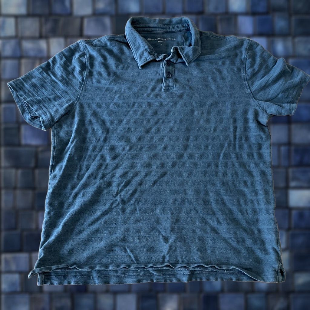 John Varvatos John Varvatos Polo Shirt Men’s Green 100% Cotton Short Sleeve Collared Pullover Casual Preppy Golf Shirt Size US M / EU 48-50 / 2 - 1 Thumbnail