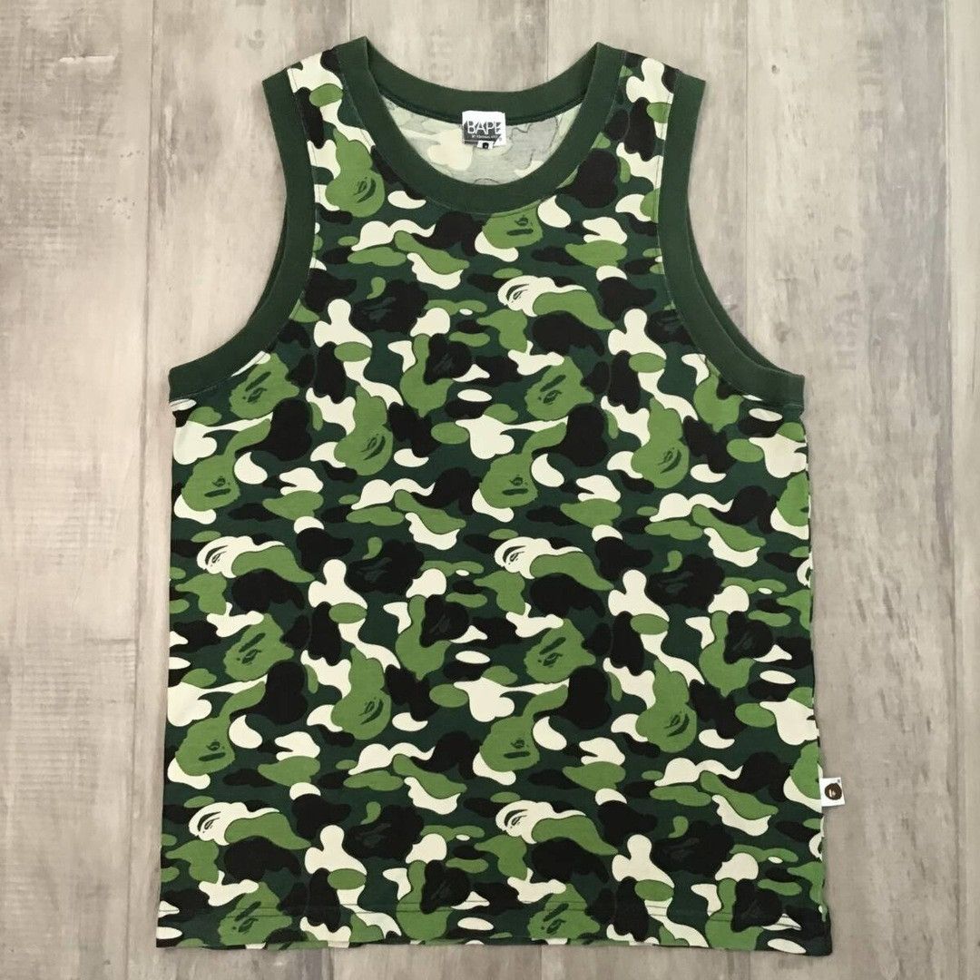 Bape BAPE ABC camo green tank top a bathing ape NIGO Size US M / EU 48-50 / 2 - 1 Thumbnail