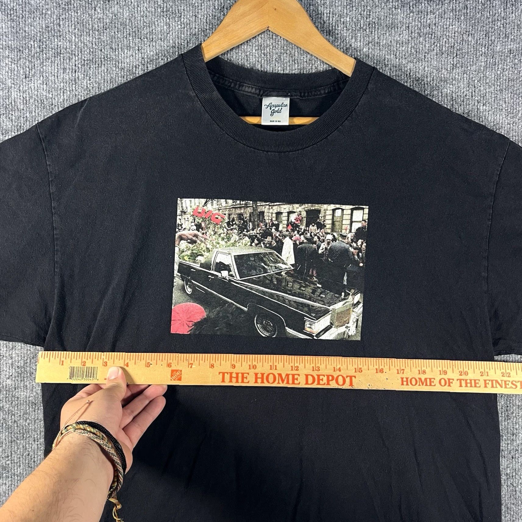 Vintage VINTAGE Acapulco Gold Notorious BIG Hip Hop T-Shirt Mens XL Black Rap Size US XL / EU 56 / 4 - 4 Thumbnail