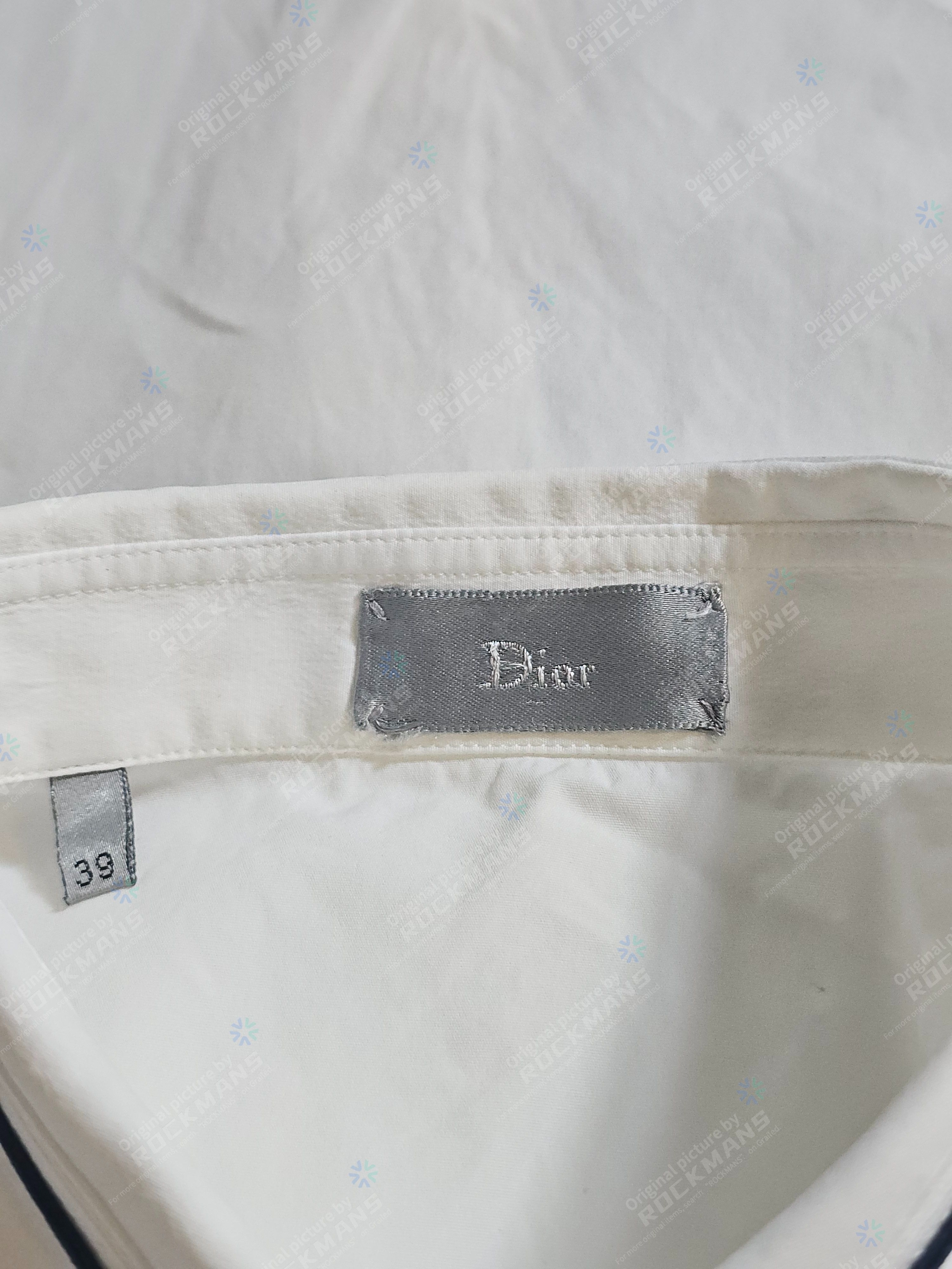 Dior Dior homme white cotton shirts size 39 Size US M / EU 48-50 / 2 - 4 Thumbnail