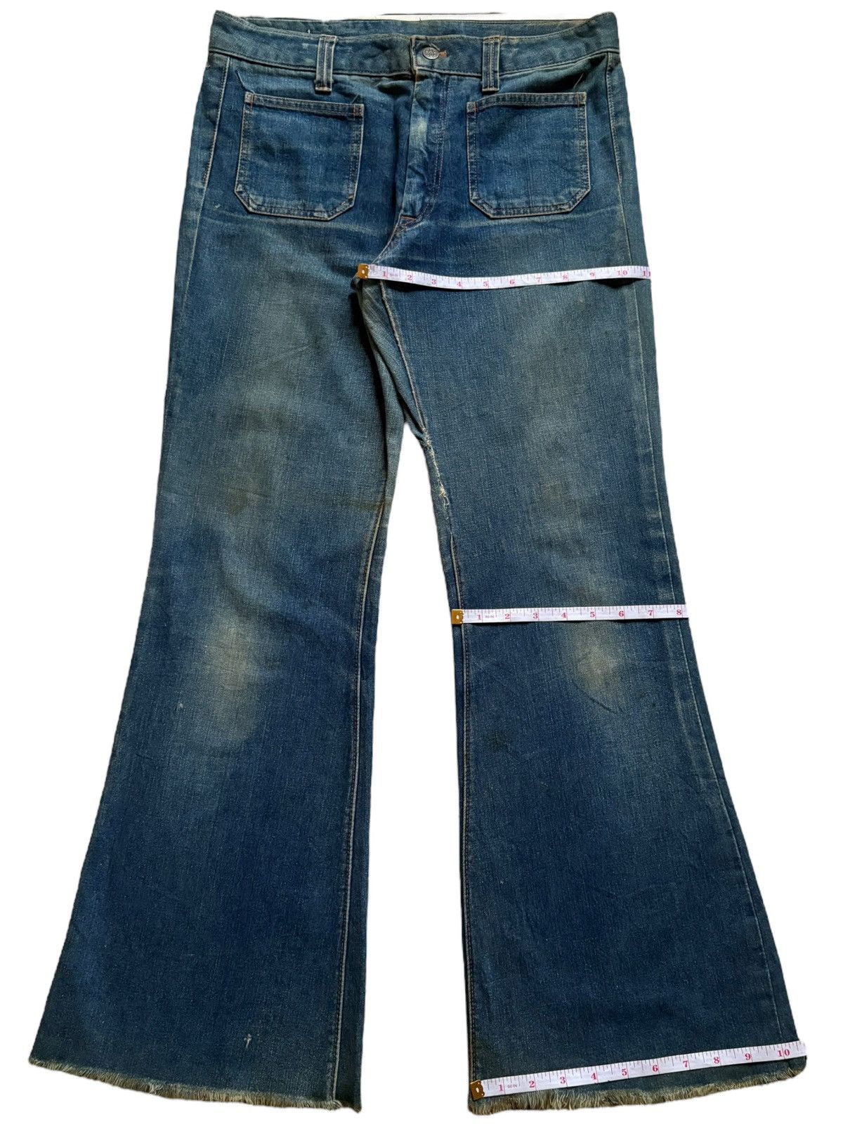 Japanese Brand Vintage Japanese Brand Mud Wash Bush Flare Jeans Size 32" / US 10 / IT 46 - 15 Thumbnail