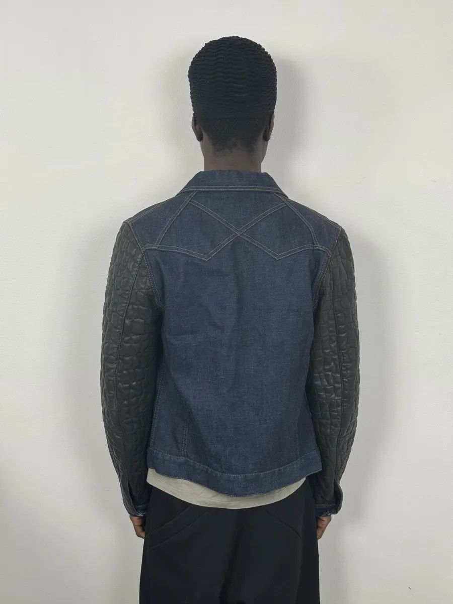 Roberto Cavalli 2010s Roberto Cavalli Brut Denim & Leather Premium Jacket Size US S / EU 44-46 / 1 - 3 Thumbnail