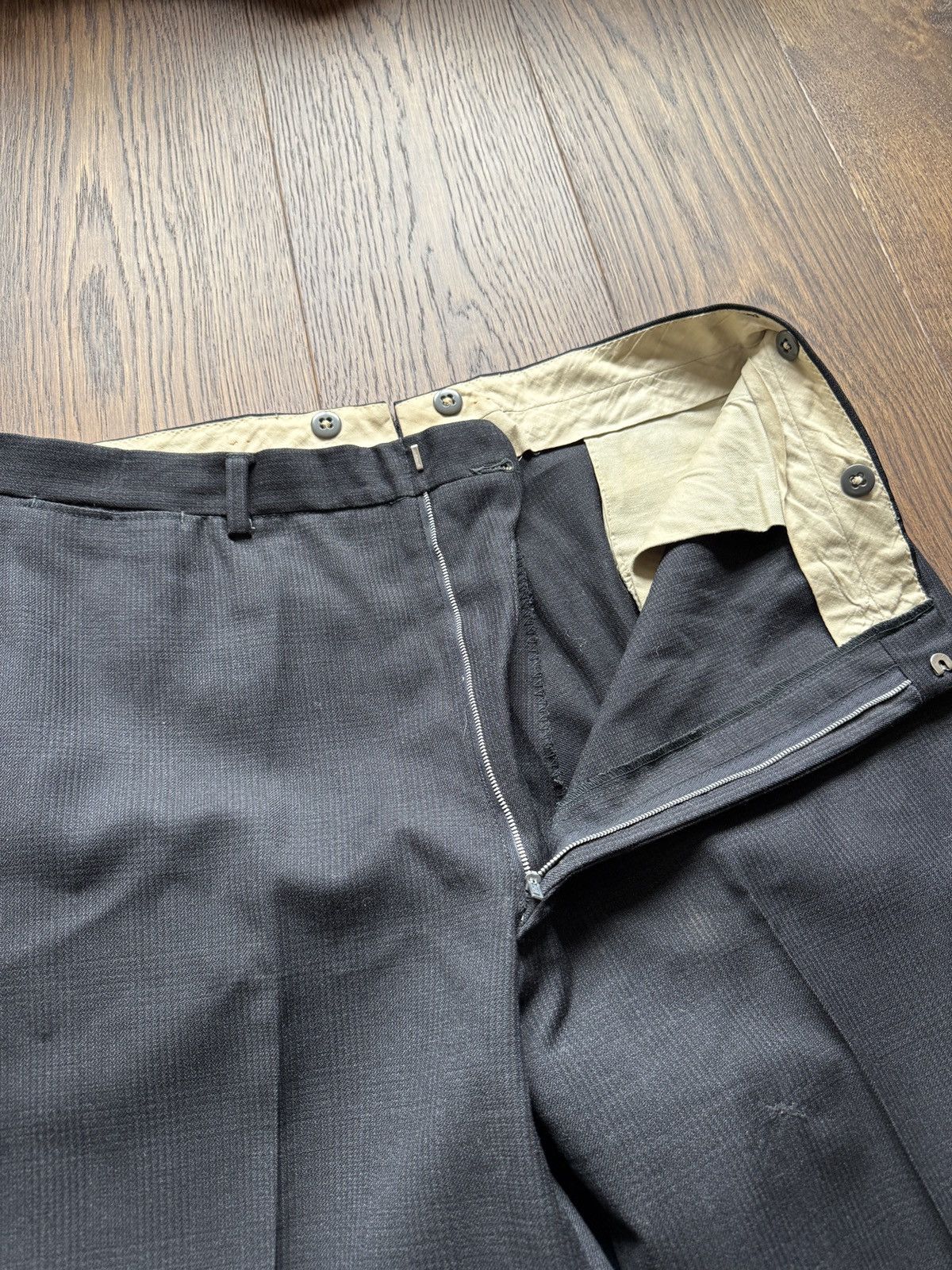 Vintage Vintage 50s Knit Wool Trousers Size US 35 - 7 Thumbnail
