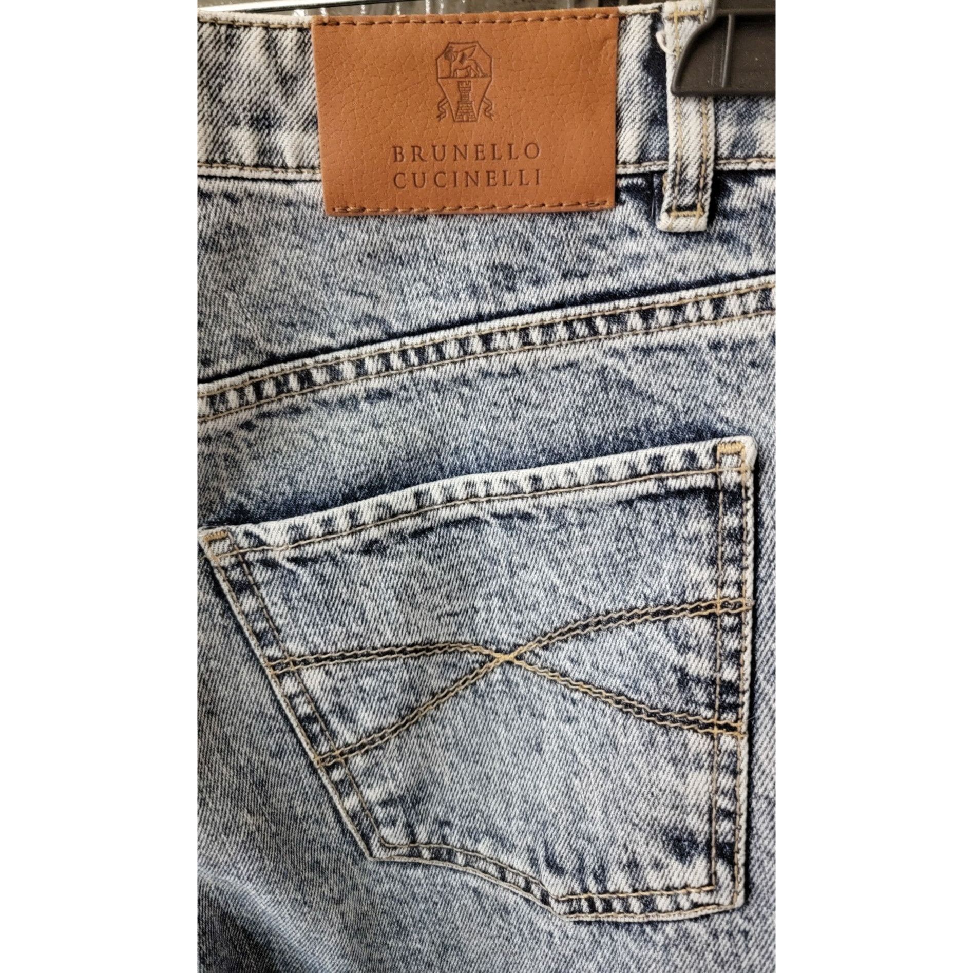 Brunello Cucinelli Brunello Cucinelli Men’s Acid Wash Jeans - Size IT 46 (US 32 Size US 32 / EU 48 - 4 Thumbnail