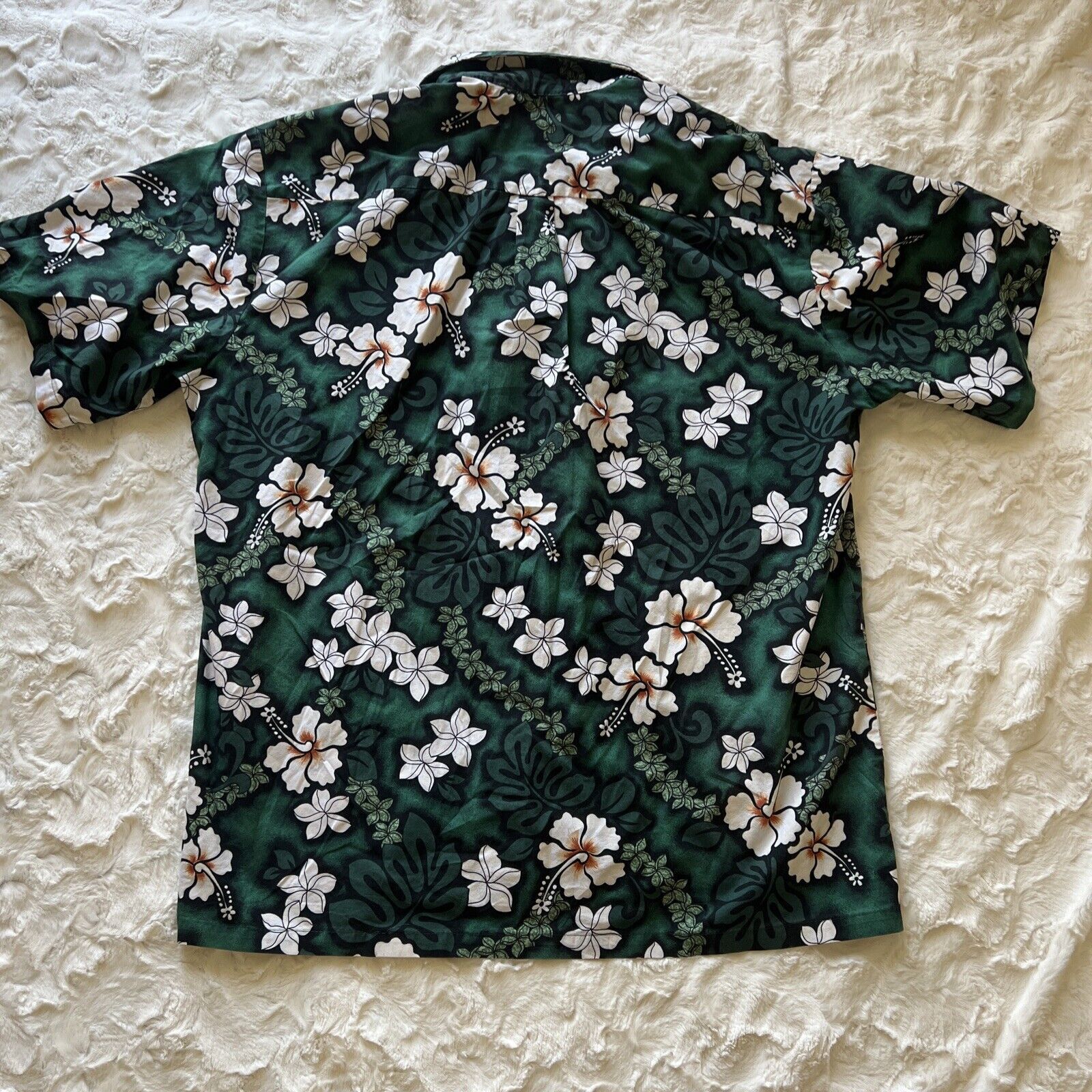 Hilo Hattie Hilo Hattie The Hawaiian Men Green 100% Cotton Shirt Size L Size US L / EU 52-54 / 3 - 5 Thumbnail