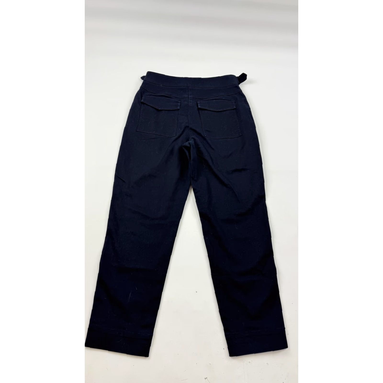 Ted Baker Ted Baker London Pants Womens 2 Black High Waist Belted Tapered Leg Ankle - Dress Pants, Women, Twill, Pockets, Buckle, Pleated, 24in Inseam Size 26" / US 2 / IT 38 - 7 Thumbnail