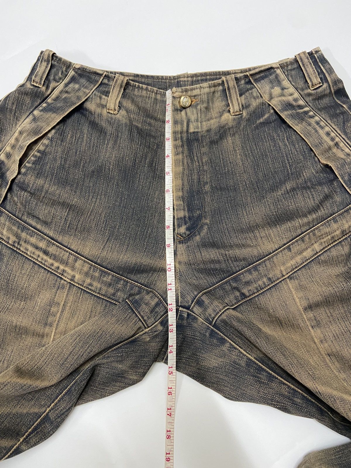 Jean Charles De Castelbajac CASTELBAJAC SPORTS DISTRESSED BAGGY JEANS Size US 34 / EU 50 - 16 Thumbnail