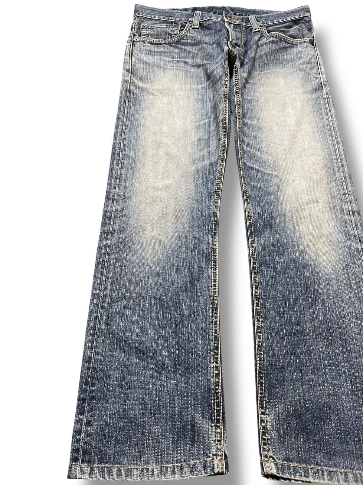 Edwin Vintage Edwin 502 Faded Grunge Denim Size US 33 - 3 Thumbnail