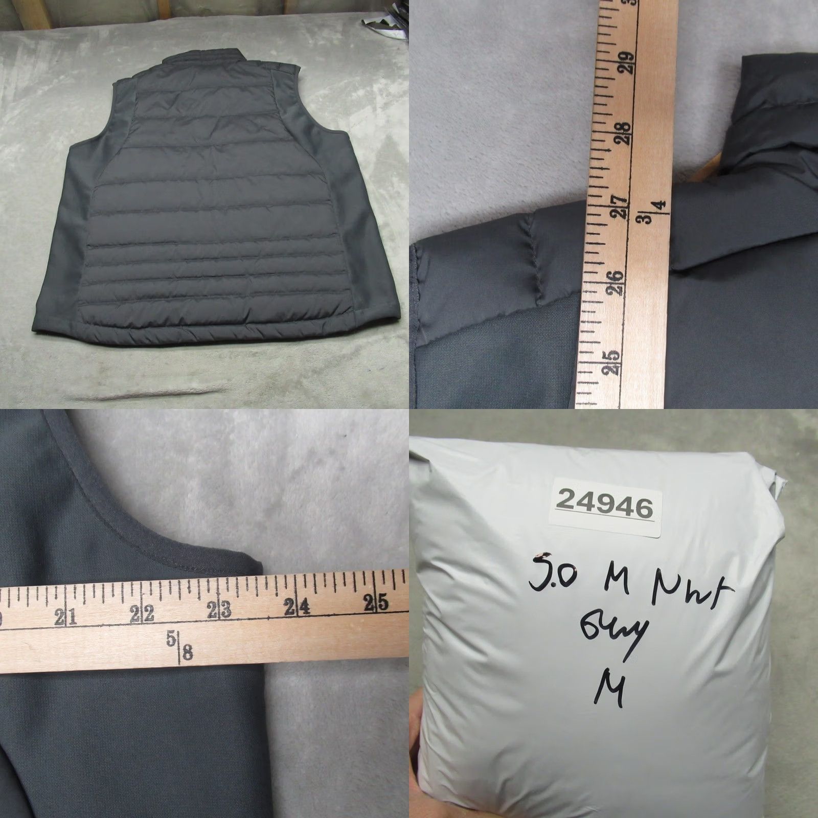 Vintage Scheels Gray Ram River Down Vest Mens Large Insulated Puffer WARM Wind NEW Size US L / EU 52-54 / 3 - 8 Thumbnail
