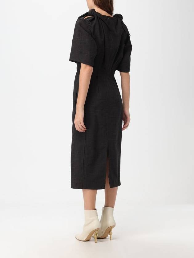 Bottega Veneta o1n1vont0625 Viscose And Silk Criss-Cross Midi Dress Size XS / US 0-2 / IT 36-38 - 3 Thumbnail