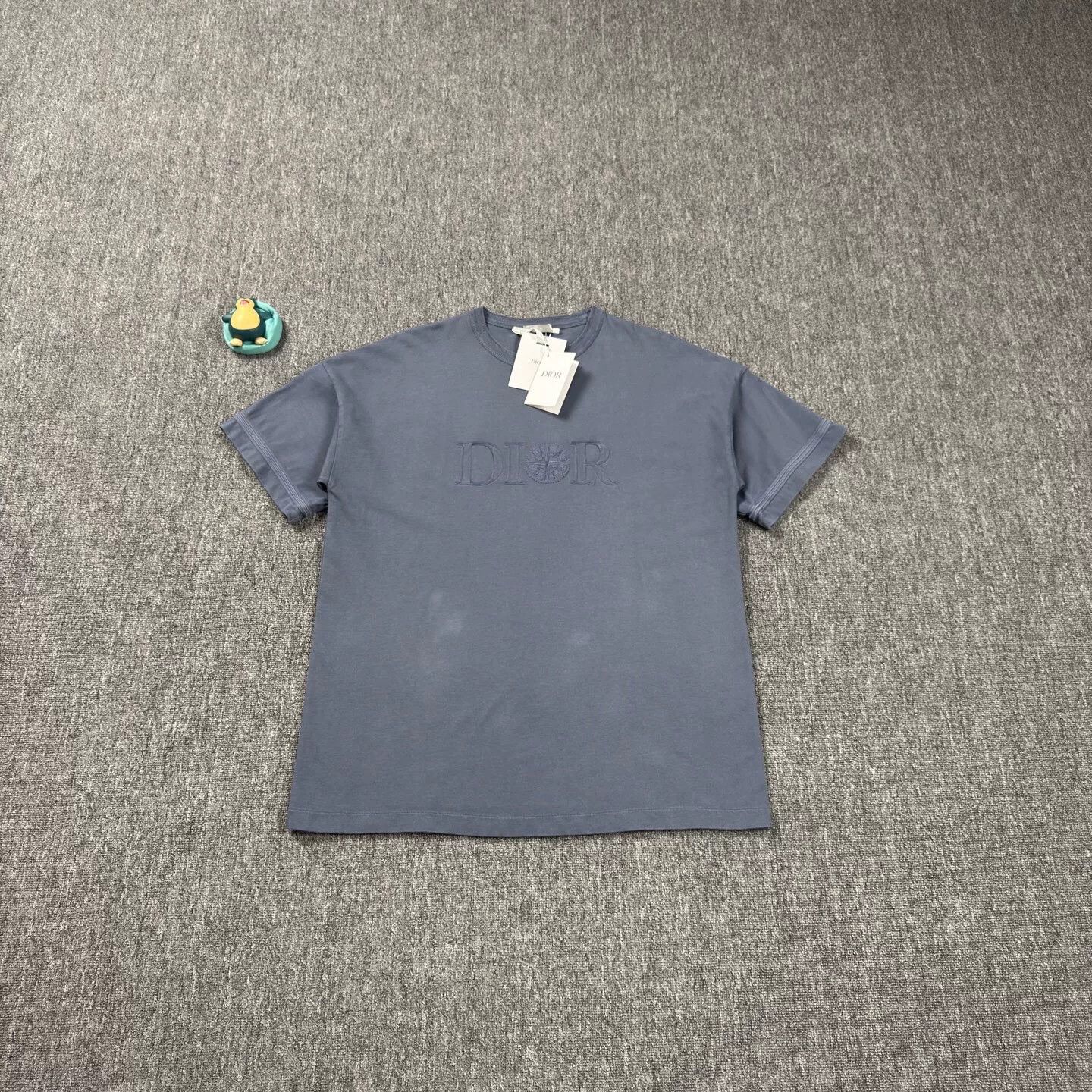 Dior dior blue short sleeve t-shirt with embroidery Size US M / EU 48-50 / 2 - 1 Thumbnail