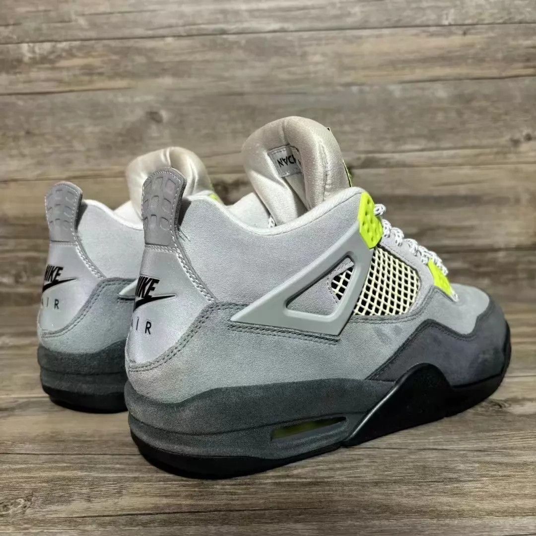 Nike Air Jordan 4 Gray Green/Black CT5342-007 42.5 97 New Size US 9 / EU 42 - 3 Thumbnail