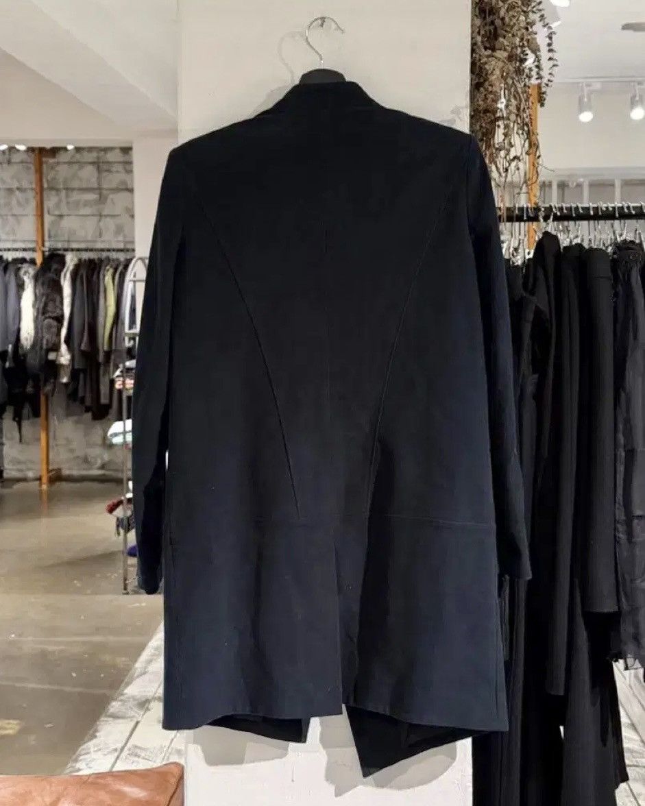 Helmut Lang Helmut Lang Dark Navy Suede Coat Jacket Size US M / EU 48-50 / 2 - 2 Thumbnail