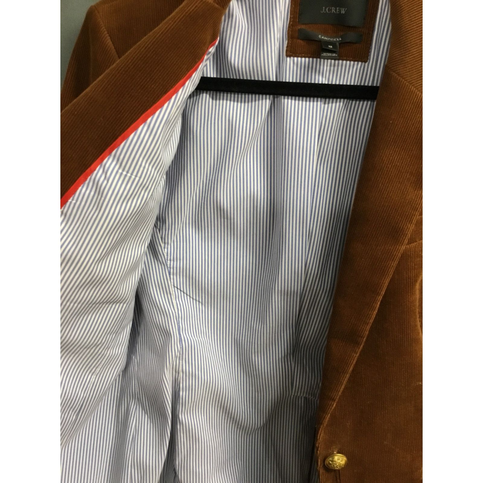 J.Crew J.Crew Campbell Blazer Women's 12 Brown Corduroy Stretch Size XL / US 12-14 / IT 48-50 - 6 Thumbnail