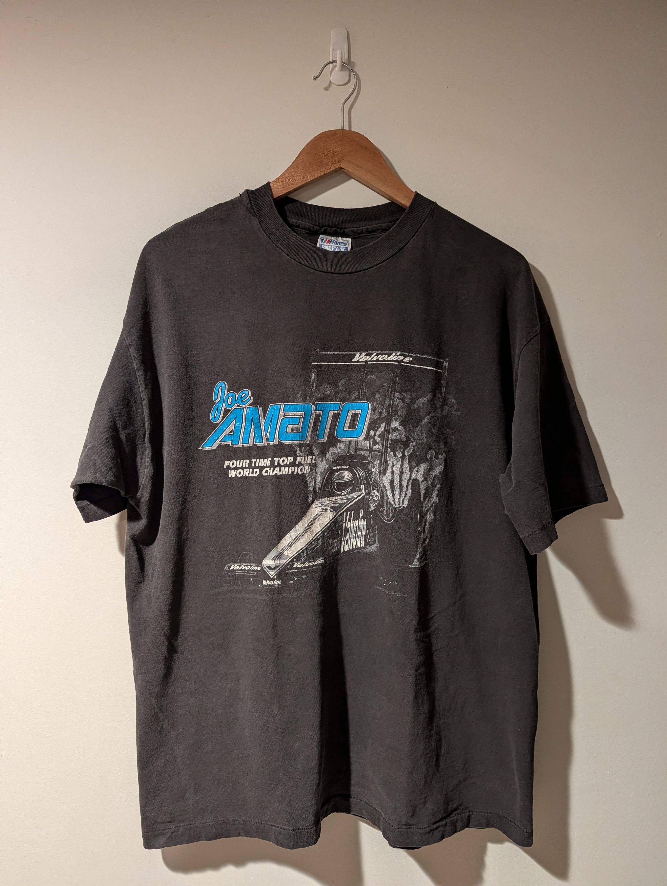 NASCAR Vintage 1992 Joe Amato World Champion Valvoline T-Shirt Size US XL / EU 56 / 4 - 1 Thumbnail