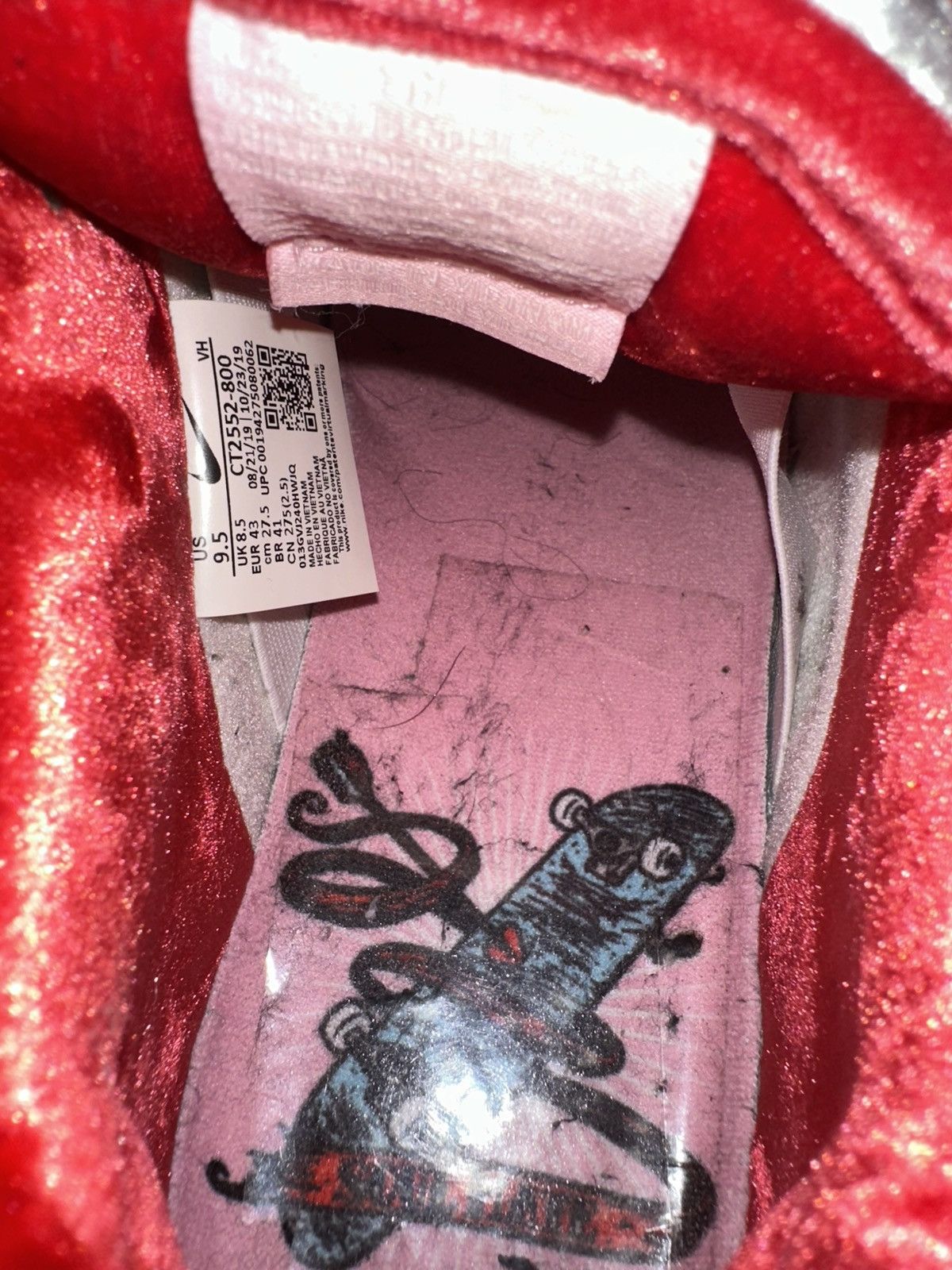 Nike × StrangeLove Skateboards Nike SB Dunk Low Strangelove Skateboards Size US 9.5 / EU 42-43 - 7 Thumbnail