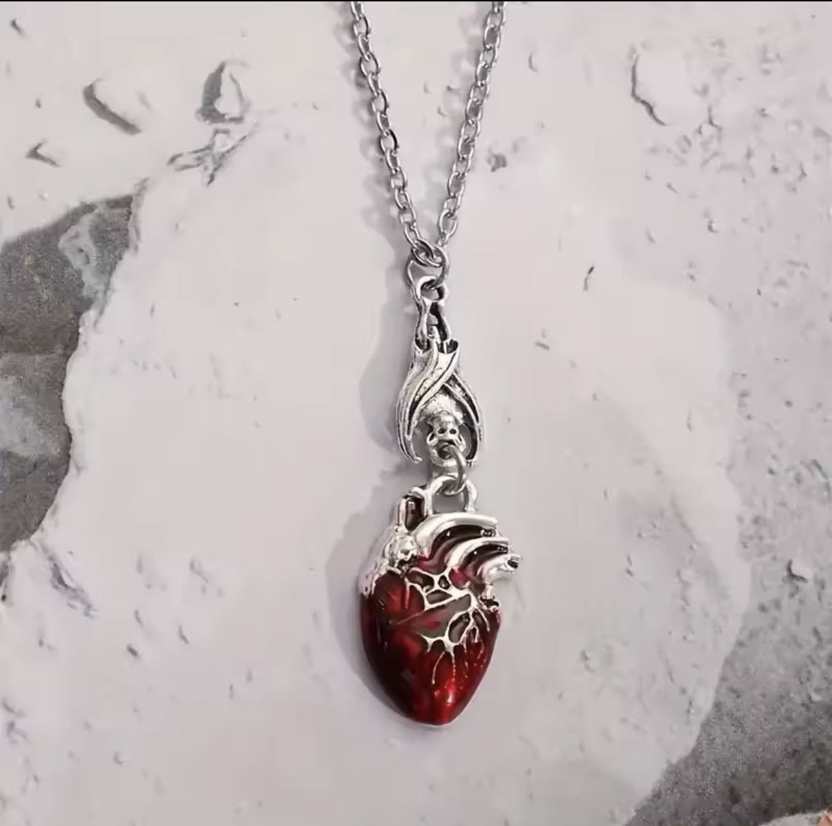Other Anatomy heart Halloween necklace chain Size ONE SIZE - 1 Thumbnail