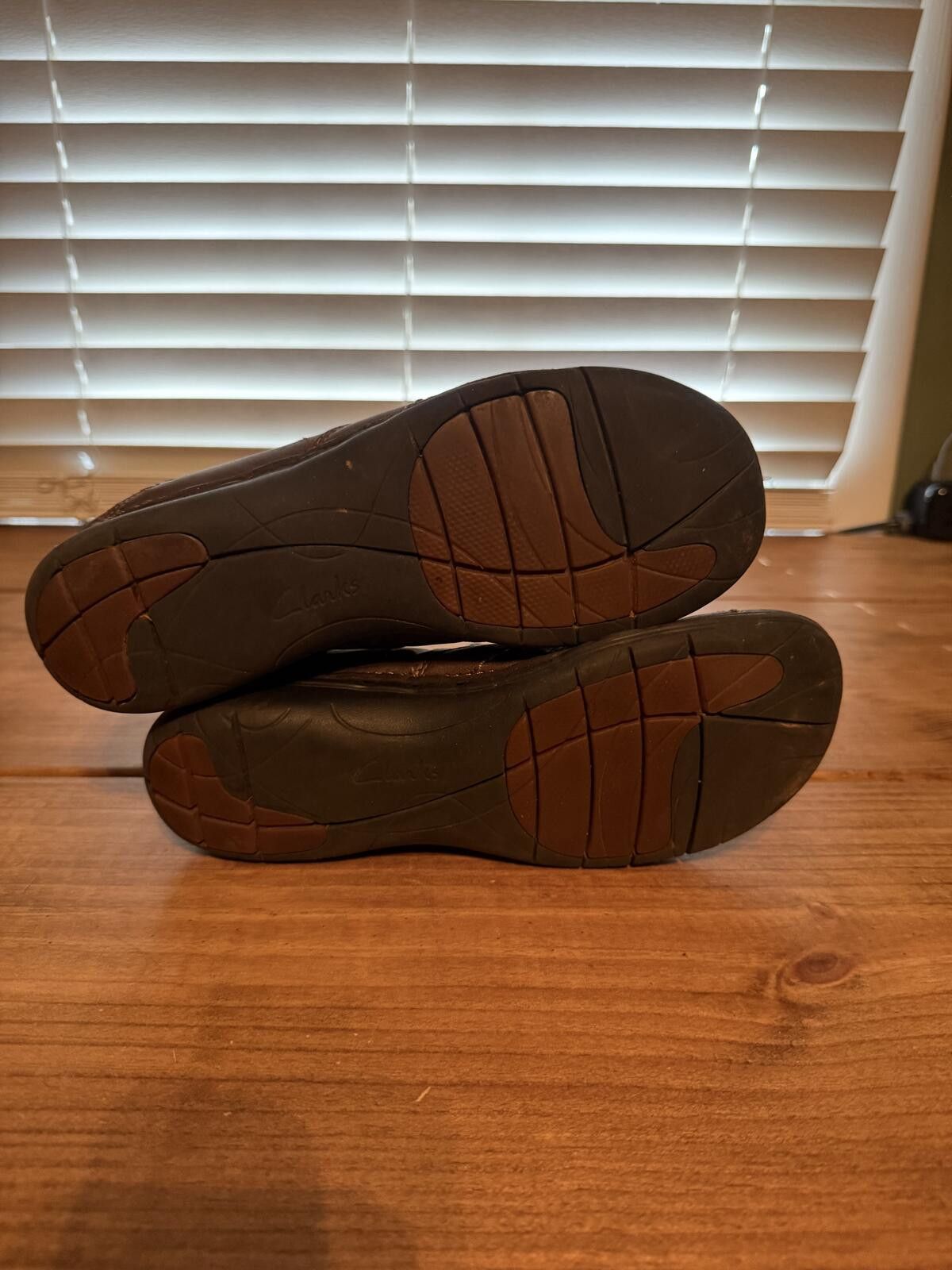 Clarks Brown Leather Casual Slip-On Shoes Size US 7.5 / IT 37.5 - 6 Thumbnail