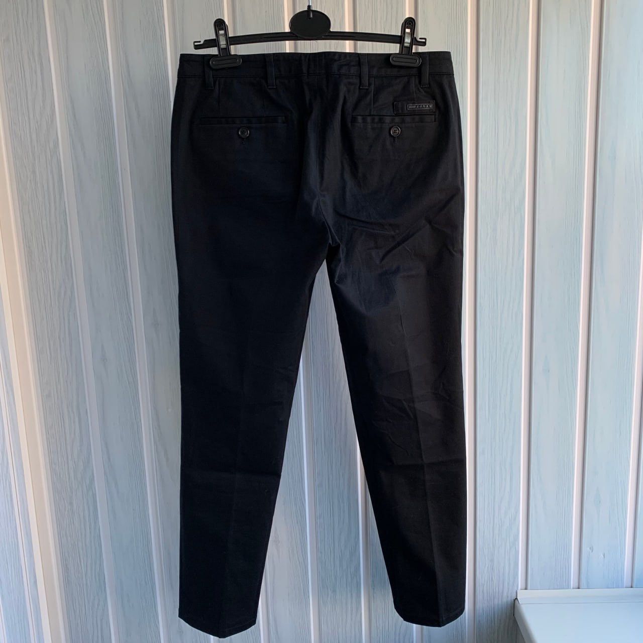Prada × Vintage Prada Women’s 2011 Black Tab Cotton Straight Trousers Size 30" / US 8 / IT 44 - 2 Thumbnail