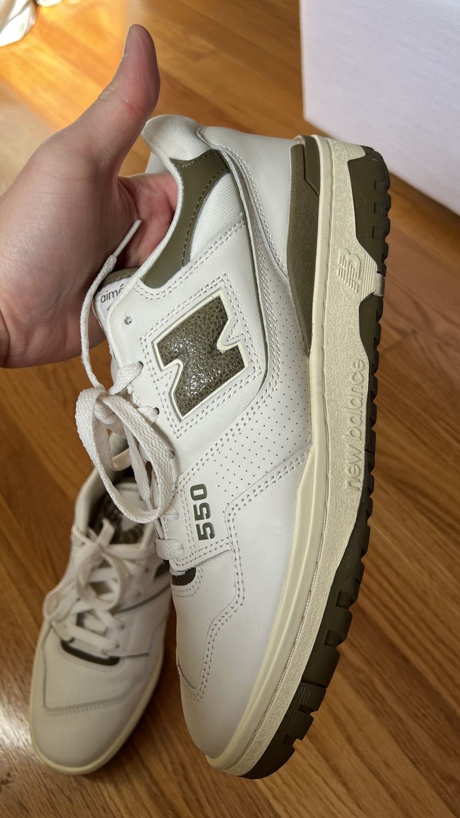 Aime Leon Dore × New Balance ALD NB550 New Balance Olive Aime Leon Dore Size US 10.5 / EU 43-44 - 5 Thumbnail