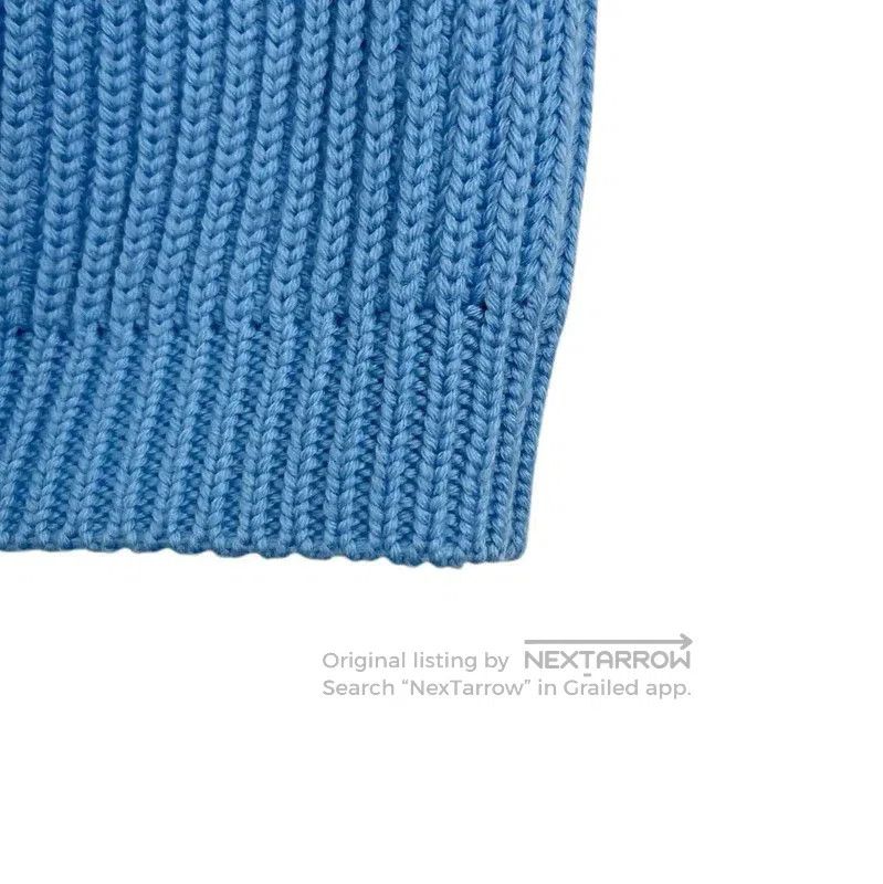 Miu Miu Miu Miu Women's Blue Cropped Cardigan . Size M / US 6-8 / IT 42-44 - 4 Thumbnail