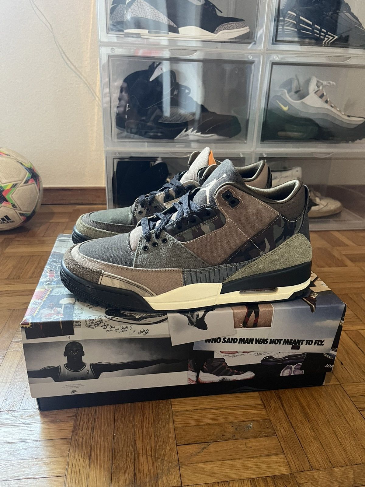 Jordan Brand Air Jordan 3 Patchwork Camo Size US 10.5 / EU 43-44 - 2 Thumbnail