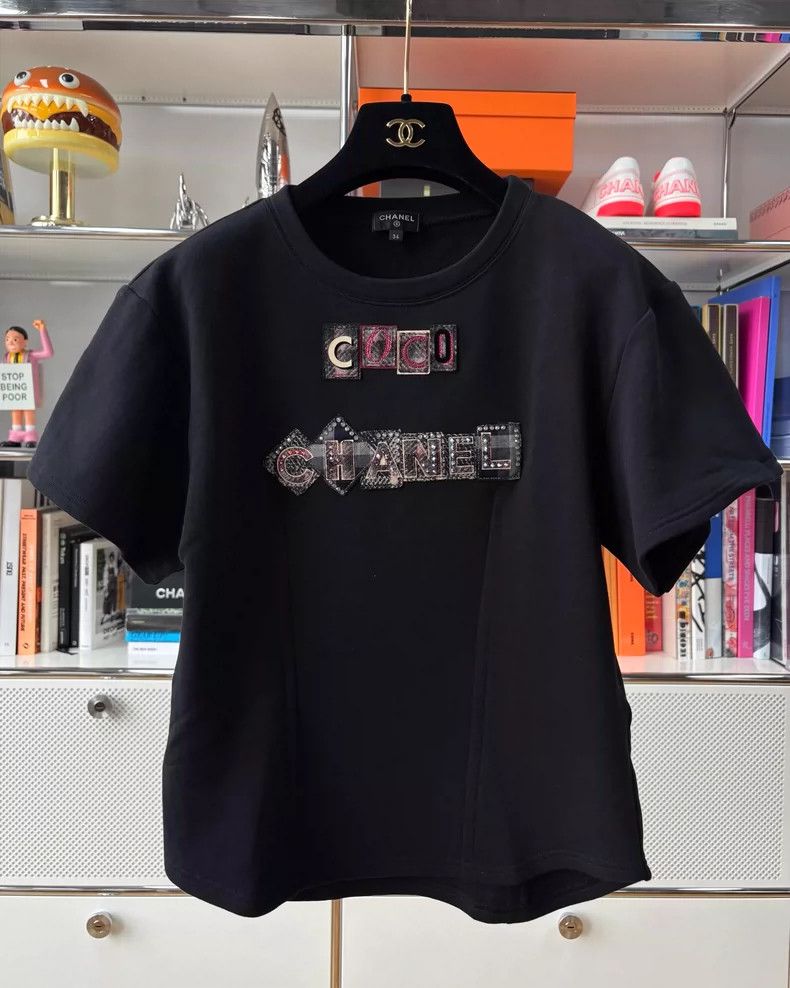 Chanel Chanel 21B Crystal Letter Short Sleeve Tee - dmc Size US XS / EU 42 / 0 - 1 Thumbnail