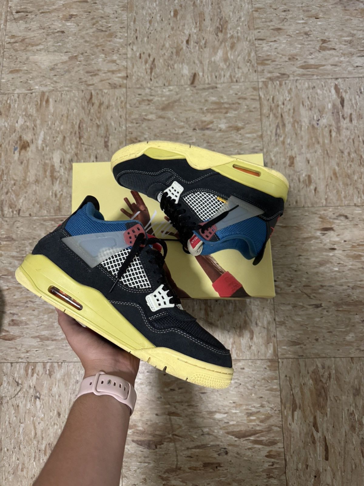 Nike Union LA x Air Jordan 4 Retro 'Off Noir' Size US 9.5 / EU 42-43 - 1 Thumbnail