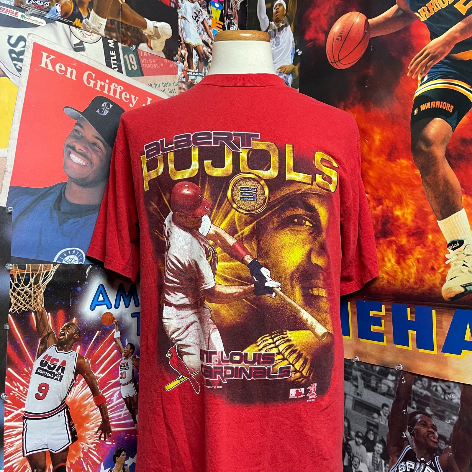 Vintage St. Louis Cardinals Albert Pujols MLB CSA Coin Tee