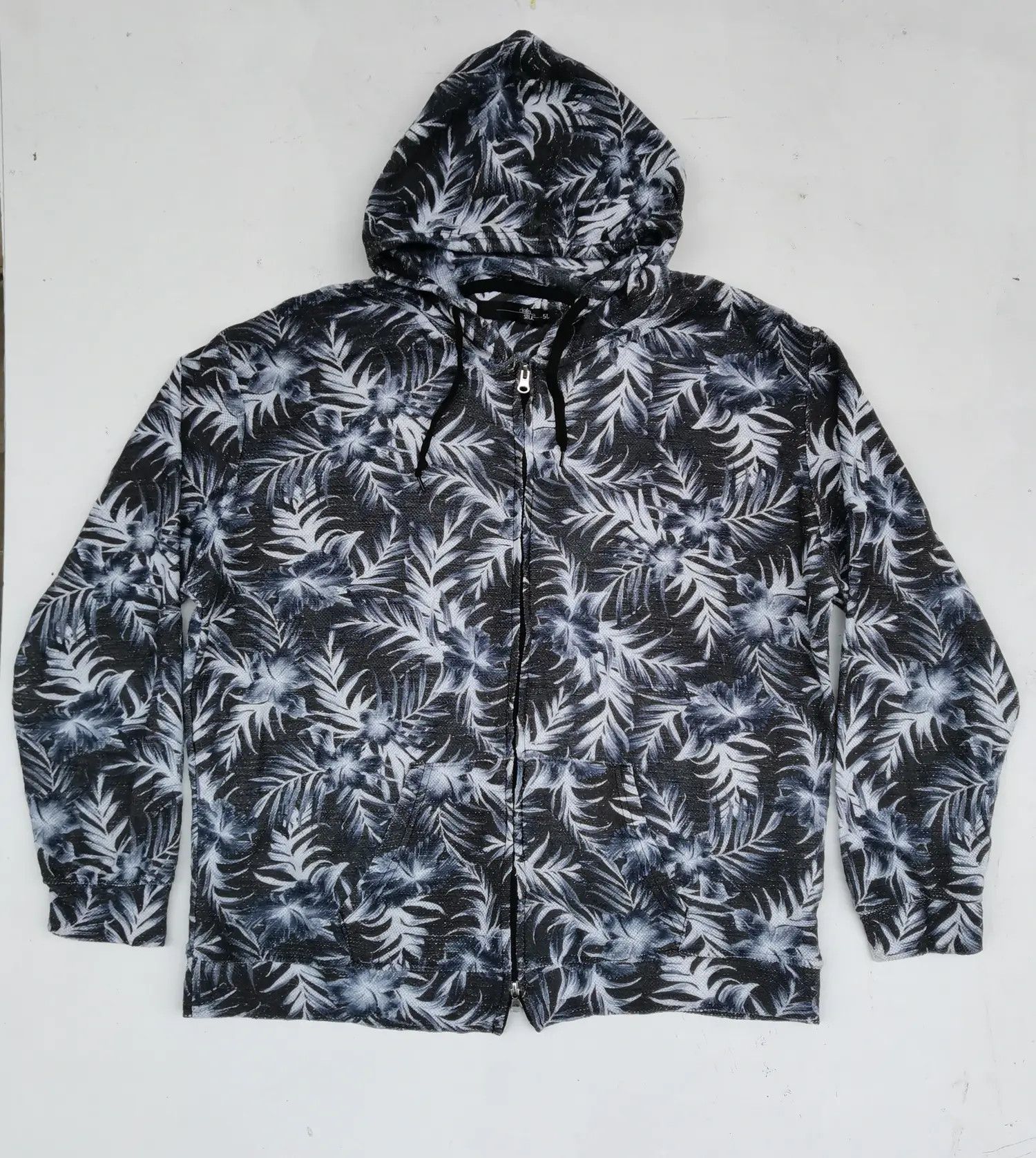 Japanese Brand Defective Struct Flora Zipper Hoodie Full Print Sweatshirt Size US XXL / EU 58 / 5 - 1 Thumbnail