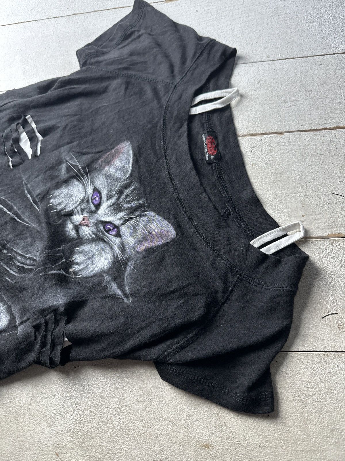 Other SPIRAL🚨 Y2K CATS RARE AVANTGARDE OPIUM TEE CAT KITTY Size M / US 6-8 / IT 42-44 - 2 Thumbnail