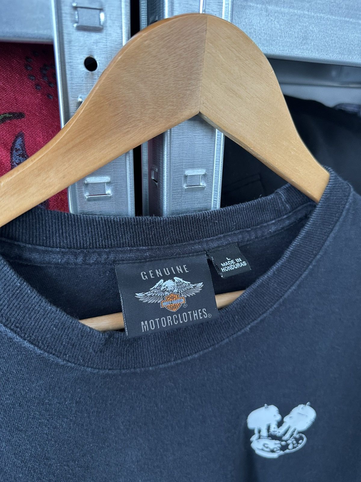 Harley Davidson Vintage Harley Davidson Piston Logo Rare Long Sleeve T-Shirt Size US L / EU 52-54 / 3 - 8 Thumbnail