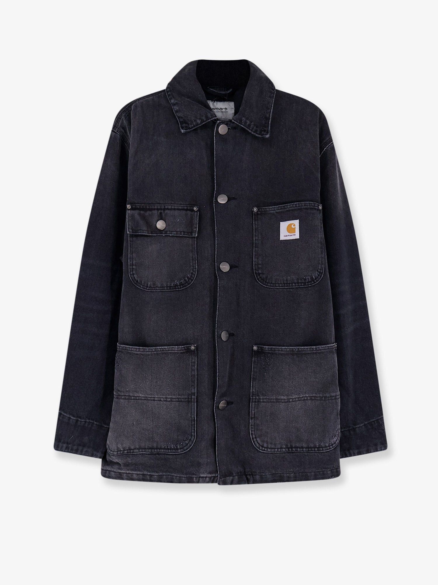 Carhartt Wip Aden black denim jacket Tag Size L Men - USA Tariffs Included