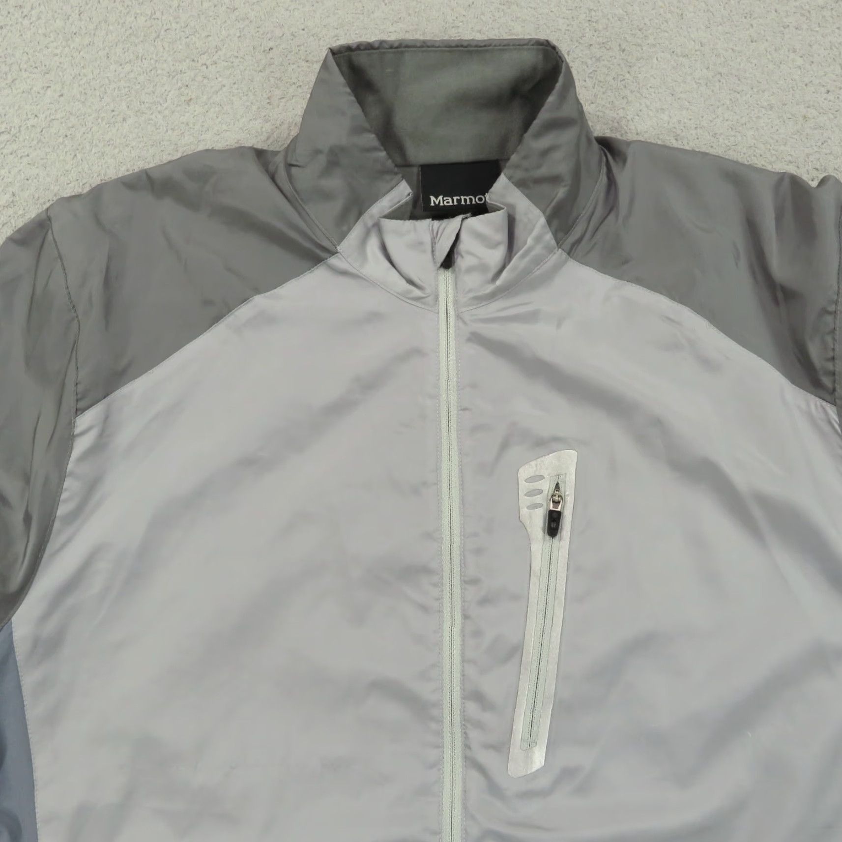Marmot Marmot Jacket Mens Medium Light Grey Softshell Fleece Lined Full Zip Wind Rain Size US M / EU 48-50 / 2 - 5 Thumbnail