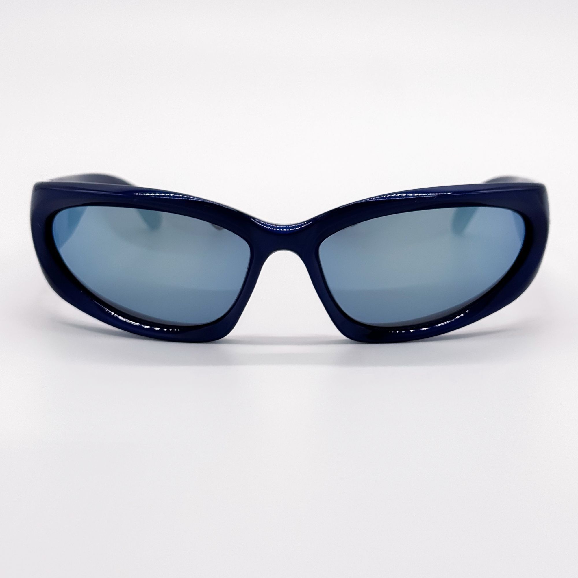 Balenciaga NEW BALENCIAGA BB0157S 009 SUNGLASSES BLUE UNISEX EYEWEAR BA Size ONE SIZE - 5 Thumbnail