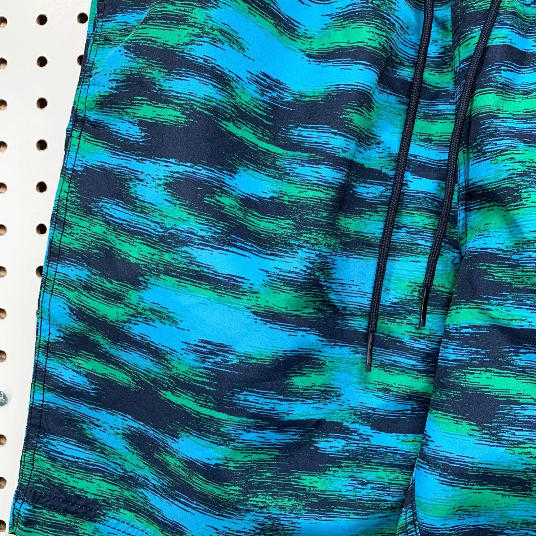 Nautica NEW Nautica Striped Performance Swim Trunks Shorts Green Blue Mens Small 28x8 NWT Size US 29 - 4 Thumbnail